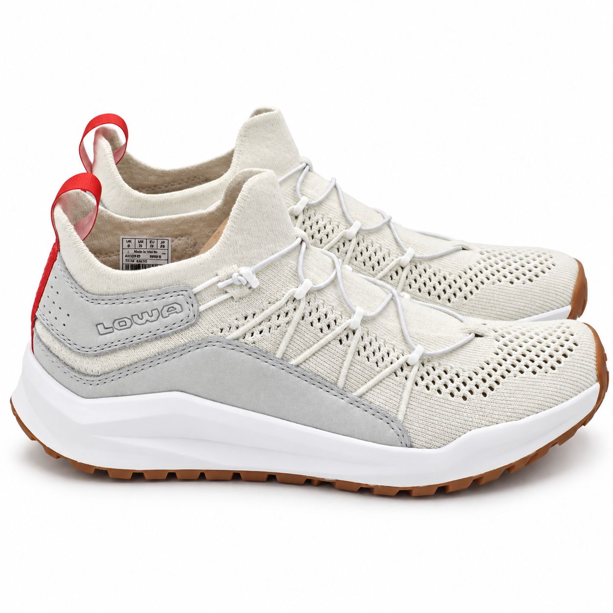 Lowa Kaloya Knit Ws Women's 9.5 White Gray Bungee Lace Outdoor & Travel Sneakers — image 2 of 8